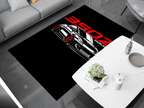 Nissan 350Z GTR Car Rug, Racing Inspired Carpet, Garage Rug