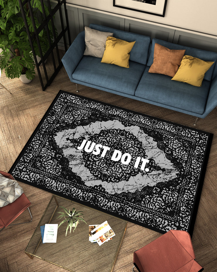 Nike "Just Do It" Custom Rug – Bold Statement Piece for Your Space, Cultural Mixed Nike Carpet