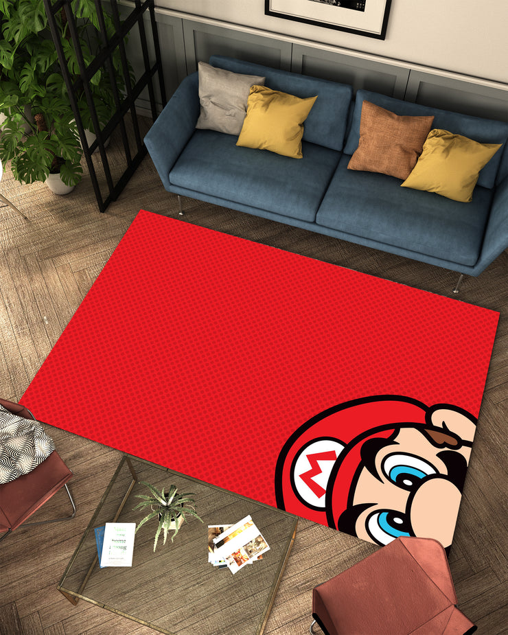Super Mario Custom Rug – Fun and Playful Decor for Gamers, Gaming Carpet