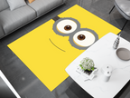 Minion Smile Rug, Cartoon-Inspired Carpet, Kids' Room Rug