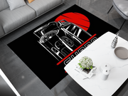 Supra Car Rug, Racing Inspired Carpet, Garage Rug, Toyota Supra Decoration