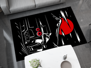 Nissan GTR Car Rug, Racing Inspired Carpet, Garage Rug