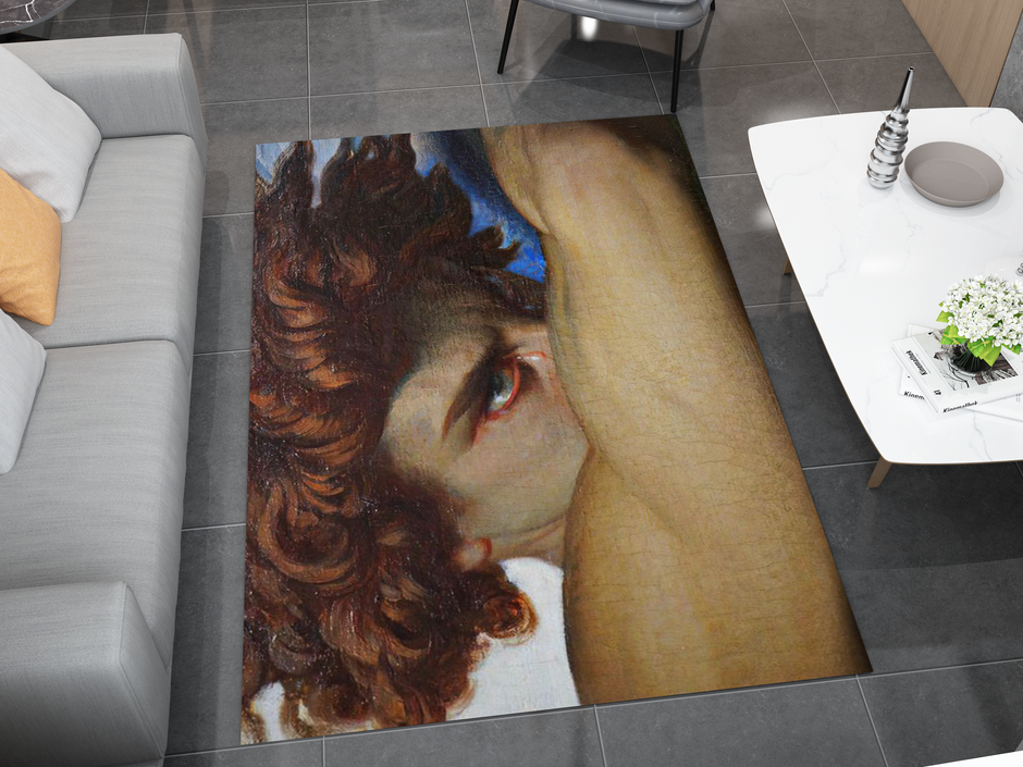Fallen Angel Art Rug - Classical Masterpiece-Inspired Custom Design Carpet