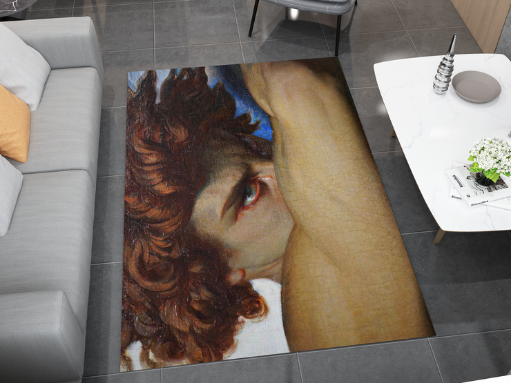 Fallen Angel Art Rug - Classical Masterpiece-Inspired Custom Design Carpet