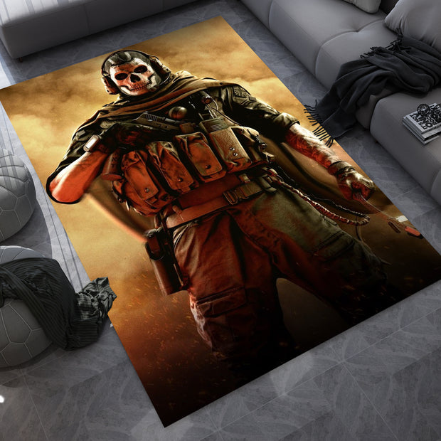 Call of Duty Soldier Rug – Epic Gaming Decor for Action Fans, Gamer Carpet