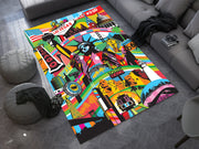 USA Landmarks Rug – Vibrant Tribute to American Icons, America Carpet