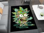 Rick and Morty Rug, Cartoon-Inspired Carpet, Portal Rick Rug, Geek Gift