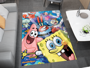 SpongeBob Rug, Cartoon-Inspired Carpet, Kids' Room Rug