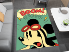 Mickey Mouse Boom! Rug - Fun and Energetic Pop Art Design Cartoon Carpet
