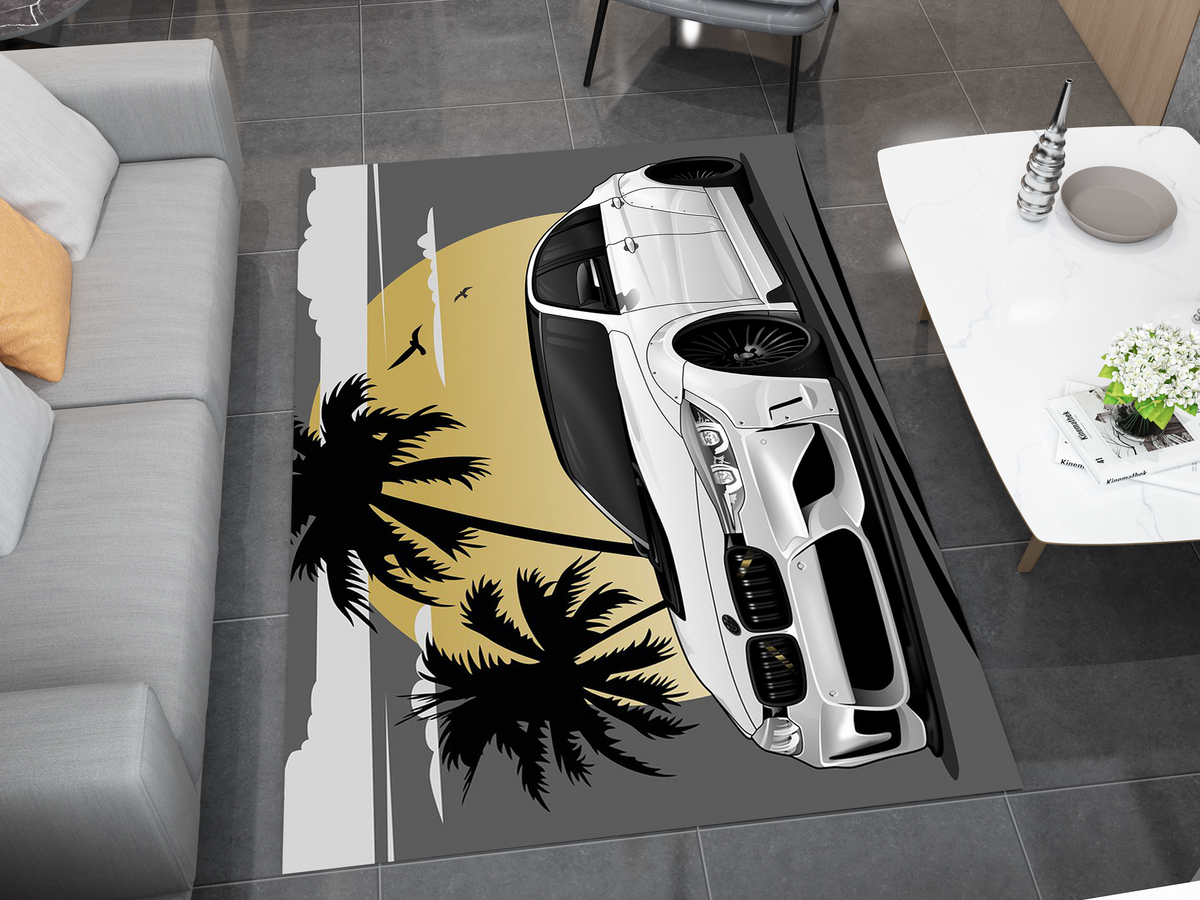 Auto Rugs BMW Car Rug, Racing Inspired Carpet, Garage Rug – Duct Rug Carpet