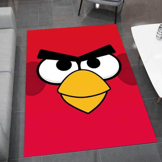 Angry Birds Red Rug - Bold and Fun Character Design for Any Room, Game Carpet