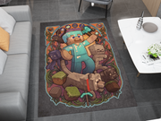 Minecraft-Themed Jack Rug – Cozy and Unique Gaming Decor, Gamer Carpet