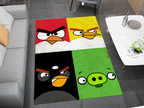 Angry Birds Rug - Bold and Fun Character Design for Any Room, Game Carpet