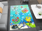 SpongeBob Rug, Cartoon-Inspired Carpet, Kids' Room Rug