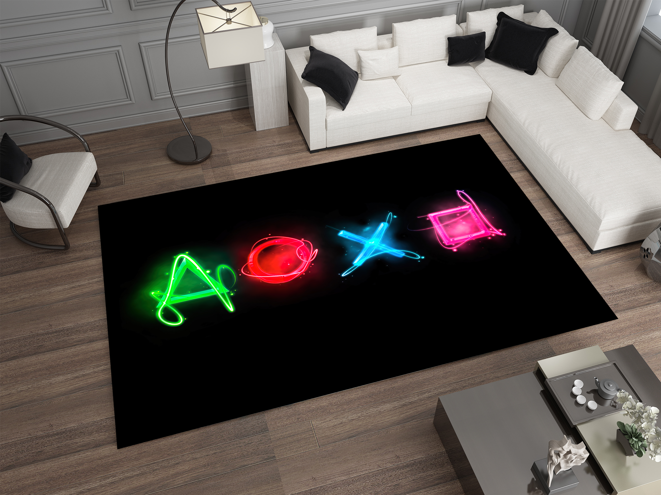 Playstation Rug, Gamer Decoration Carpet