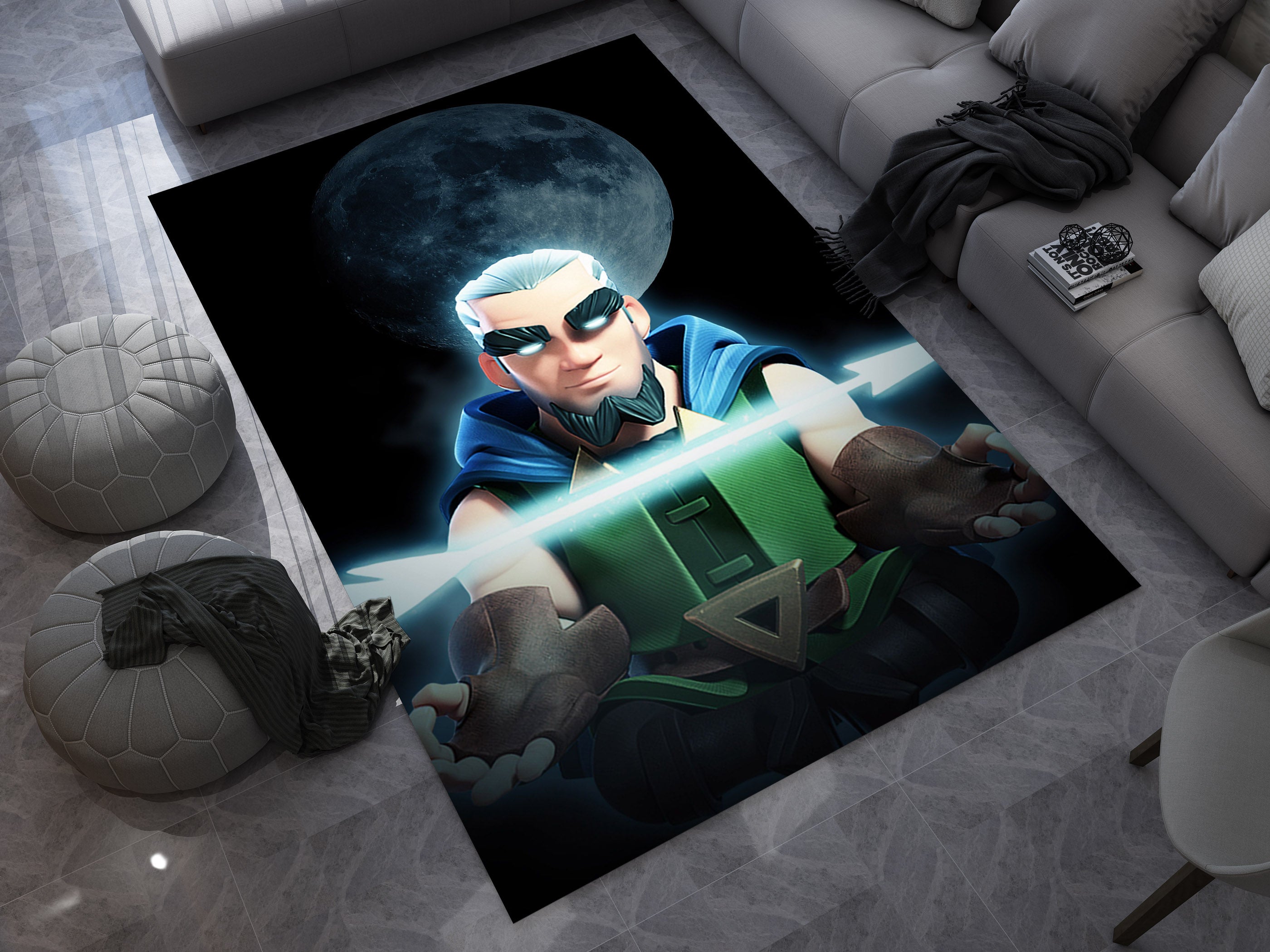 Clash Royale Rug, Gamer Carpet, Battle Arena Inspired Decor