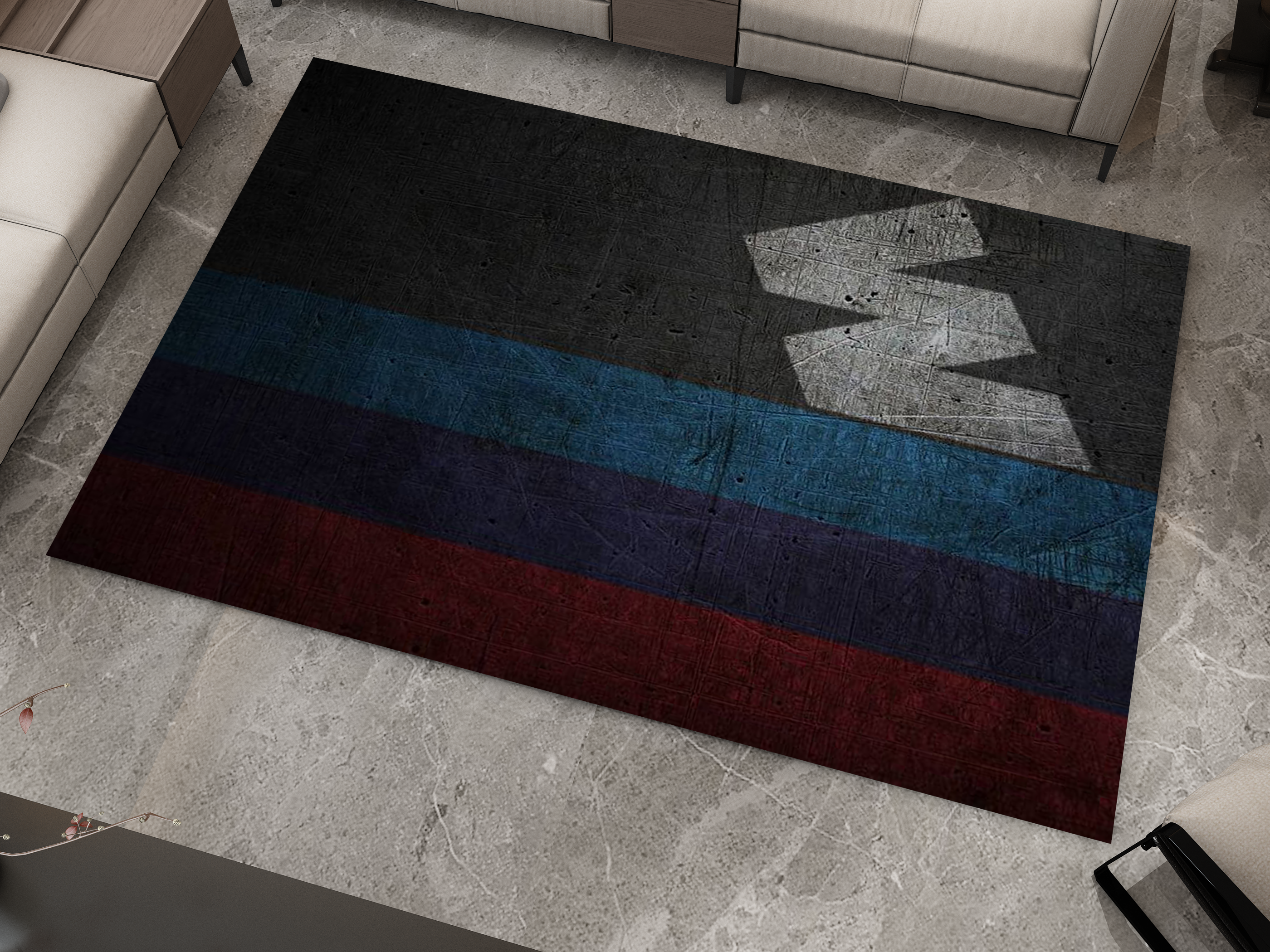 BMW Car Rug, Racing Inspired Carpet, Garage Rug