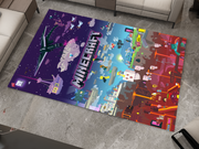 Minecraft Nether to End Themed Custom Rug – Perfect for Gaming Rooms
