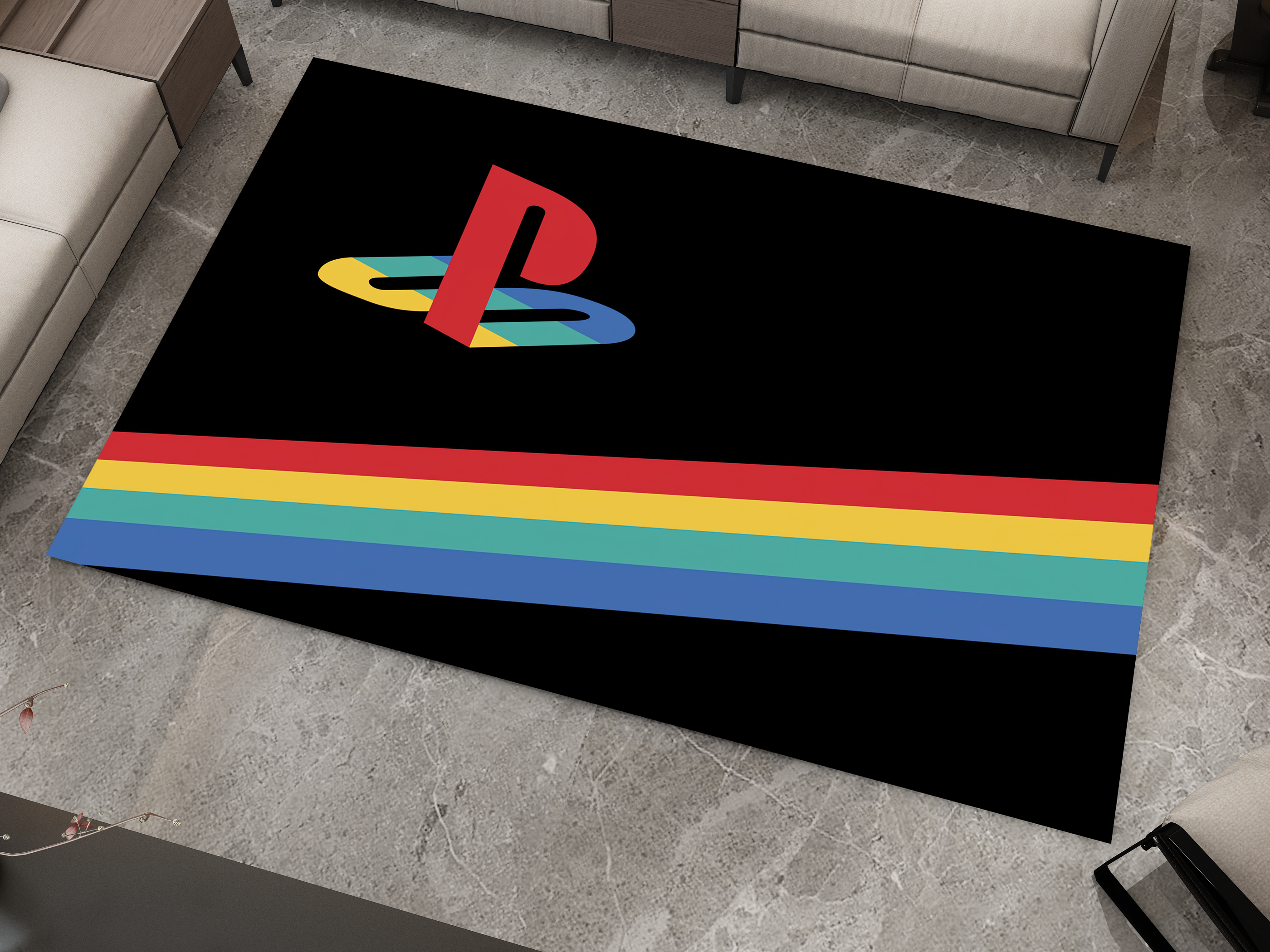 Playstation Rug, Gamer Decoration Carpet