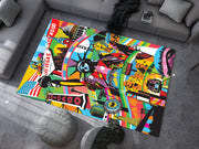 USA Landmarks Rug – Vibrant Tribute to American Icons, America Carpet