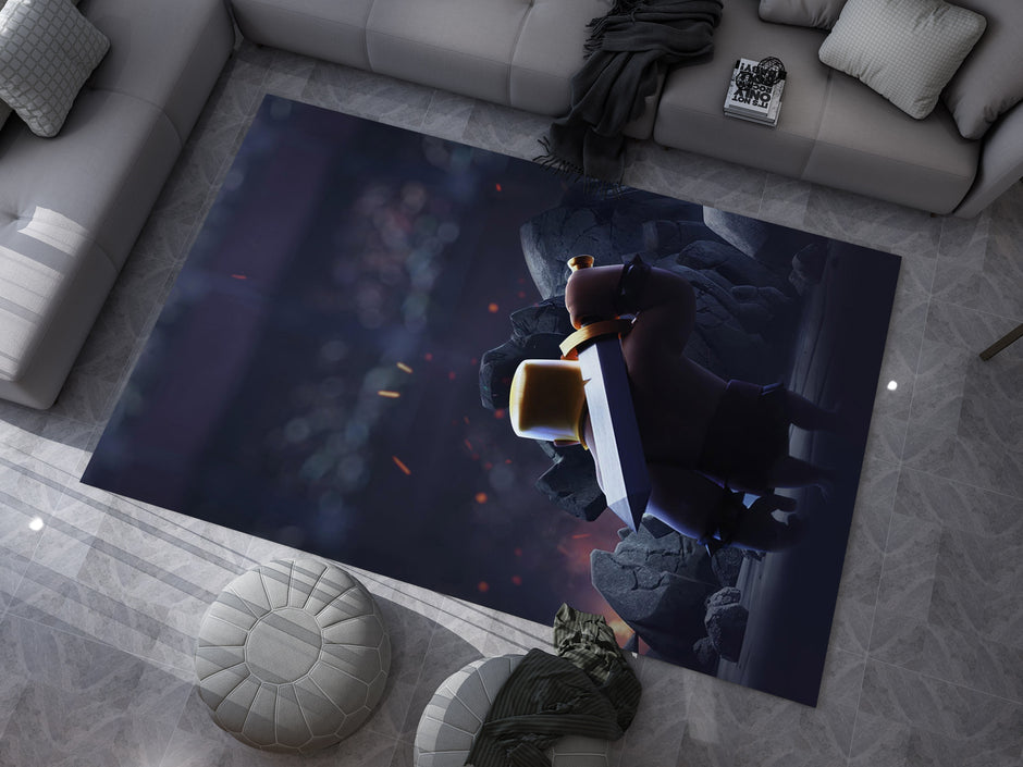 Clash Royale Rug, Gamer Carpet, Battle Arena Inspired Decor