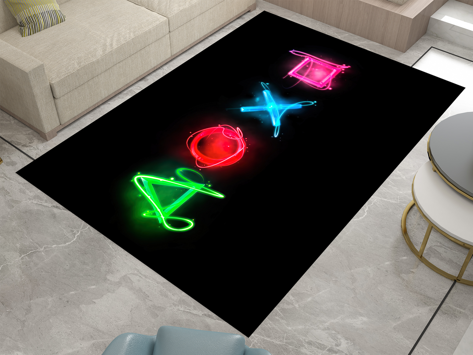 Playstation Rug, Gamer Decoration Carpet