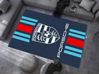 Porsche 911 Car Rug, Porsche Racing Inspired Carpet, Garage Rug, 911 Car Decoration