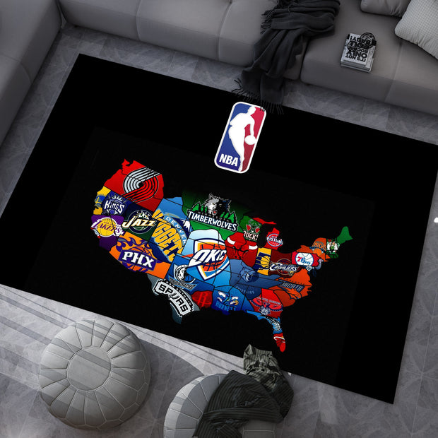 NBA Nike Basketball Custom Rug – Iconic Basketball Design for Your Space, GYM Carpet