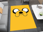 Jake the Dog Adventure Time Rug - Bright and Playful Cartoon Design, Cartoon Carpet