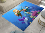 Minecraft Ocean Adventure Custom Rug – Dive into Underwater Exploration, Gamer Carpet