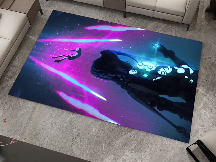 Arcane Jinx Rug, League of Legends Carpet, Gamer Rug Decoration