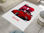 Nissan Skyline GTR Car Rug, Racing Inspired Carpet, Garage Rug