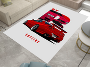 Nissan Skyline GTR Car Rug, Racing Inspired Carpet, Garage Rug