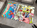 SpongeBob Happy Birthday Rug, Cartoon-Inspired Carpet, Kids' Room Rug