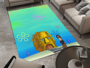 Travis SpongeBob Edition Rug - Fun and Quirky Crossover Design, Hip-hop Carpet