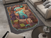 Minecraft-Themed Jack Rug – Cozy and Unique Gaming Decor, Gamer Carpet
