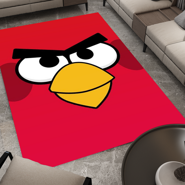 Angry Birds Red Rug - Bold and Fun Character Design for Any Room, Game Carpet