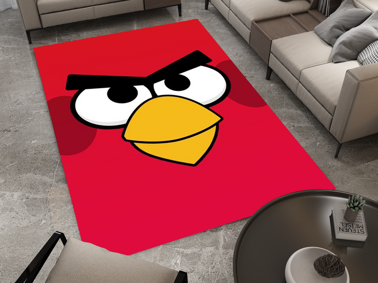 Angry Birds Red Rug - Bold and Fun Character Design for Any Room, Game Carpet