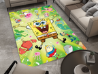 SpongeBob Rug, Cartoon-Inspired Carpet, Kids' Room Rug