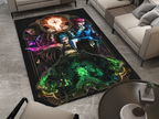 Arcane Jinx Vi Rug, League of Legends Carpet, Gamer Rug Decoration