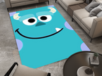 Sully's Smile Monsters Rug, Cartoon-Inspired Carpet, Kids' Room Rug