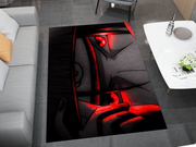 Itachi Uchiha Rug, Naruto Sharingan Rug, Anime Fan Decor