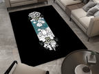 Custom Skateboard Art Rug - Bold and Urban Skate Culture Design Carpet