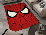 Spiderman Spidey Face Rug, Cartoon-Inspired Carpet, Marvel Spiderman Rug, Geek Gift