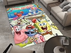 SpongeBob Happy Birthday Rug, Cartoon-Inspired Carpet, Kids' Room Rug