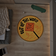 Out of This World Round Rug, Streetstyle Decoration, Cozy Carpet
