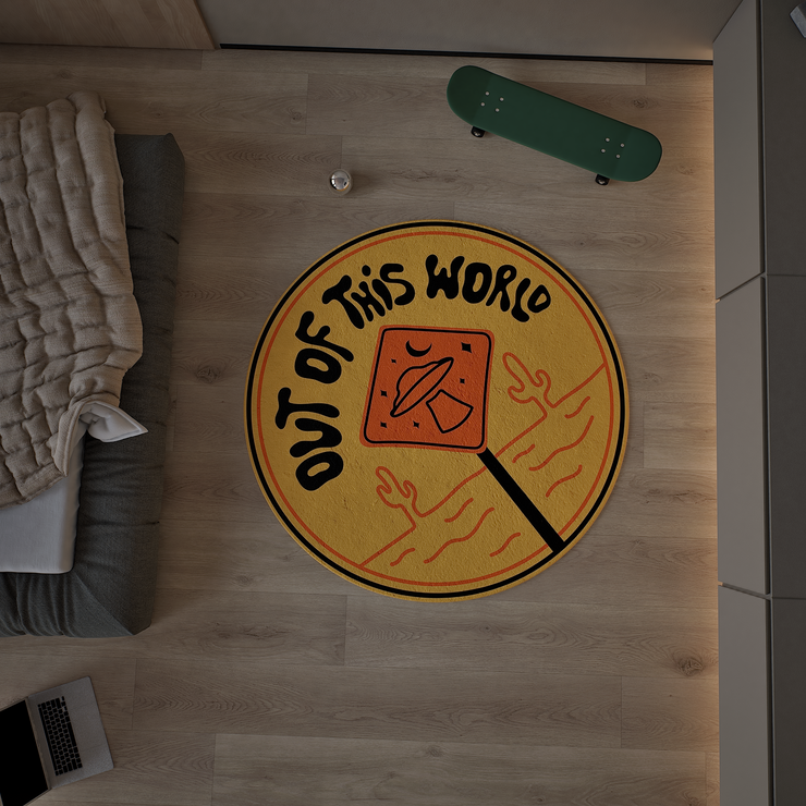 Out of This World Round Rug, Streetstyle Decoration, Cozy Carpet