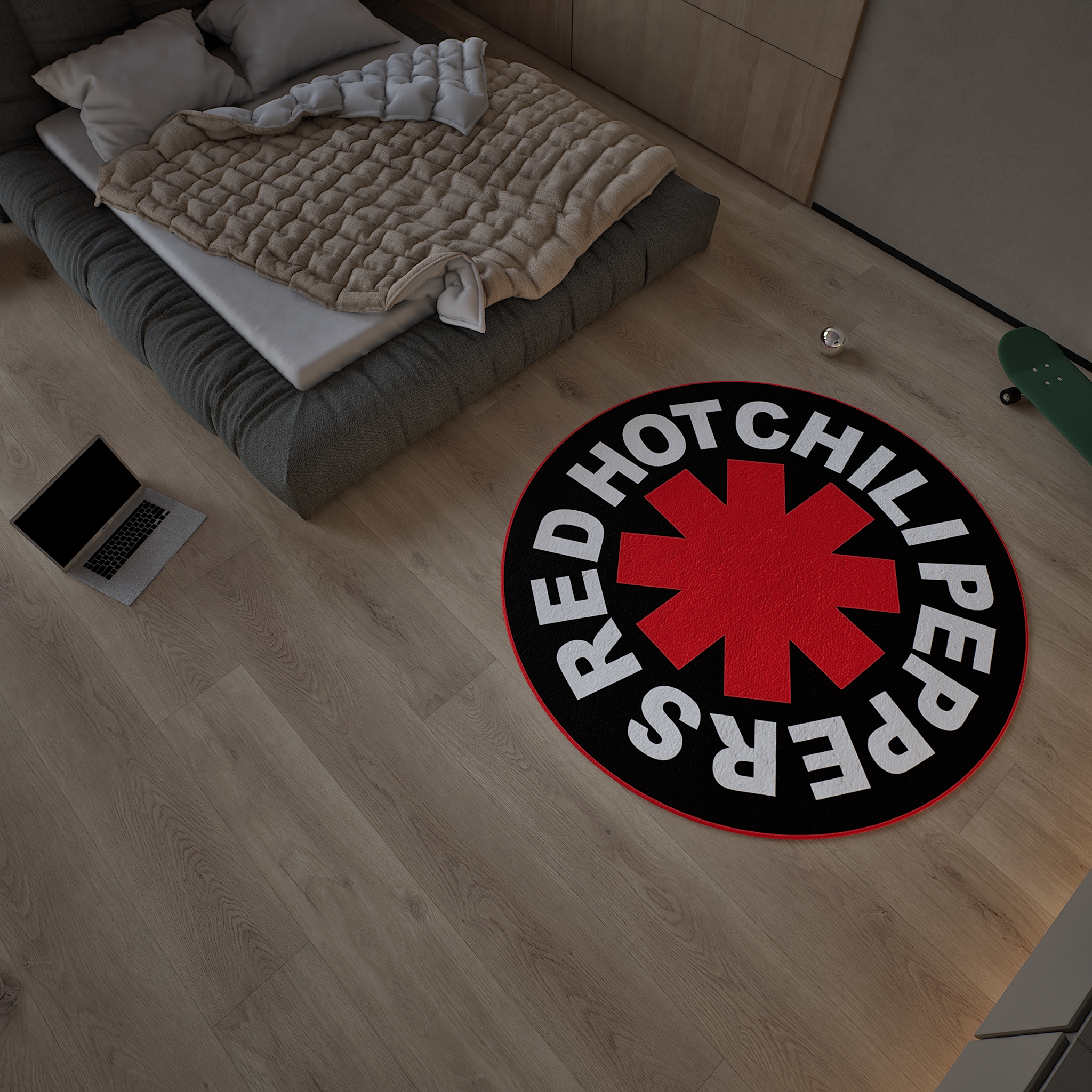 Red Hot Chili Peppers CD Rug, Rock Album Cover Rug, Music Red Hot Chili Peppers CD Rug, Rock Album Cover Rug, Music